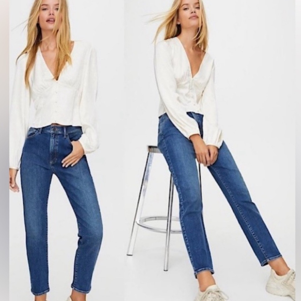Aritzia Sunday Best Cora Slim Skinny Jean Blue Stretch Women's Size 2